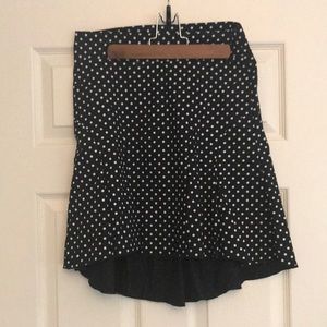 POLKA DOT HIGH LOW MINI SKIRT